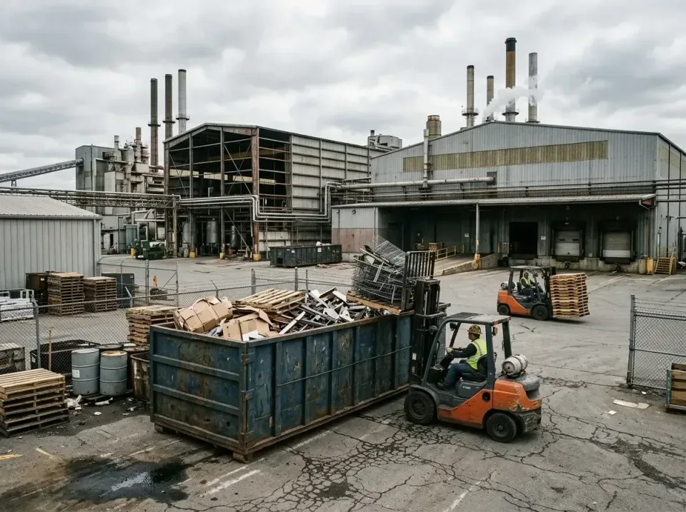 industrial-factory-scrap-conta-003 — frequently asked questions, Cheap Roll-off Dumpster Rentals in Powell, OH